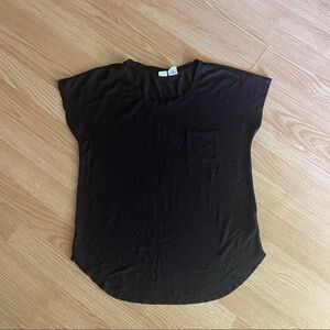 Artisan NY Black Classic Pocket Short Sleeve Top Women’s XS